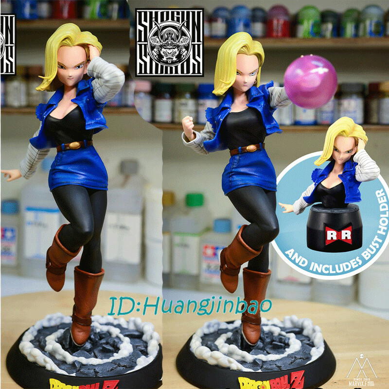 Shogun Android 18 Resin Model Painted Statue Dragon Ball Lazuli Figure In Stock Ebay