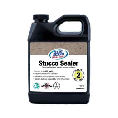 Stucco Sealer & Water Repellent Premium Grade Stucco Protection