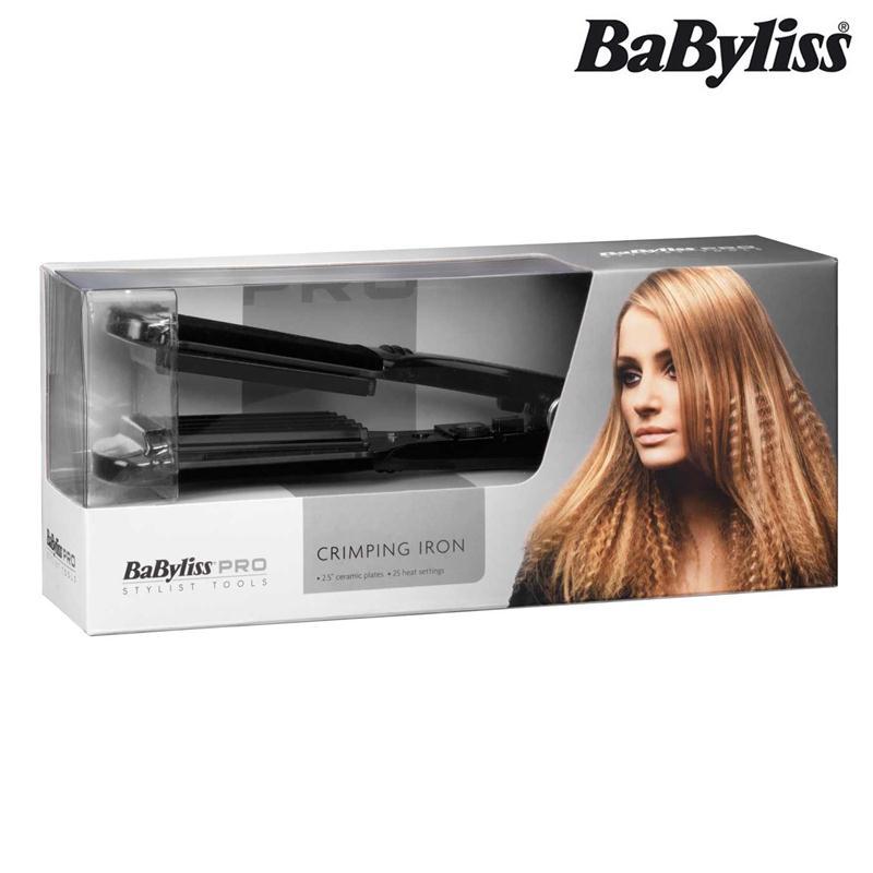 Babyliss Pro Porcelain Crimping Iron Hair Crimper Styler Waver 2 5