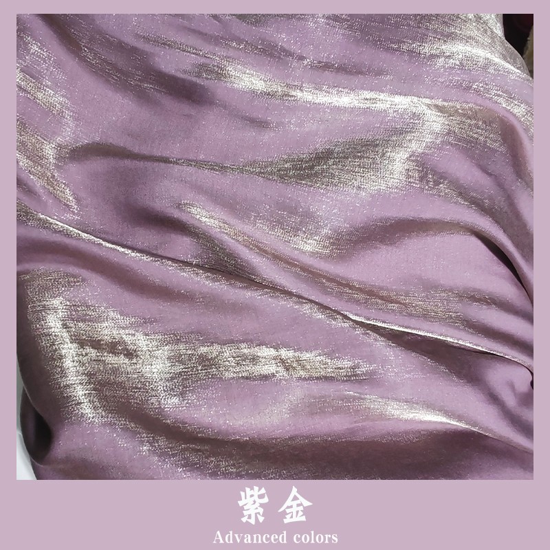 Glänzendes Stoffmaterial Nähhintergrund Dekor Farbverlauf Stoff DIY Hanfu