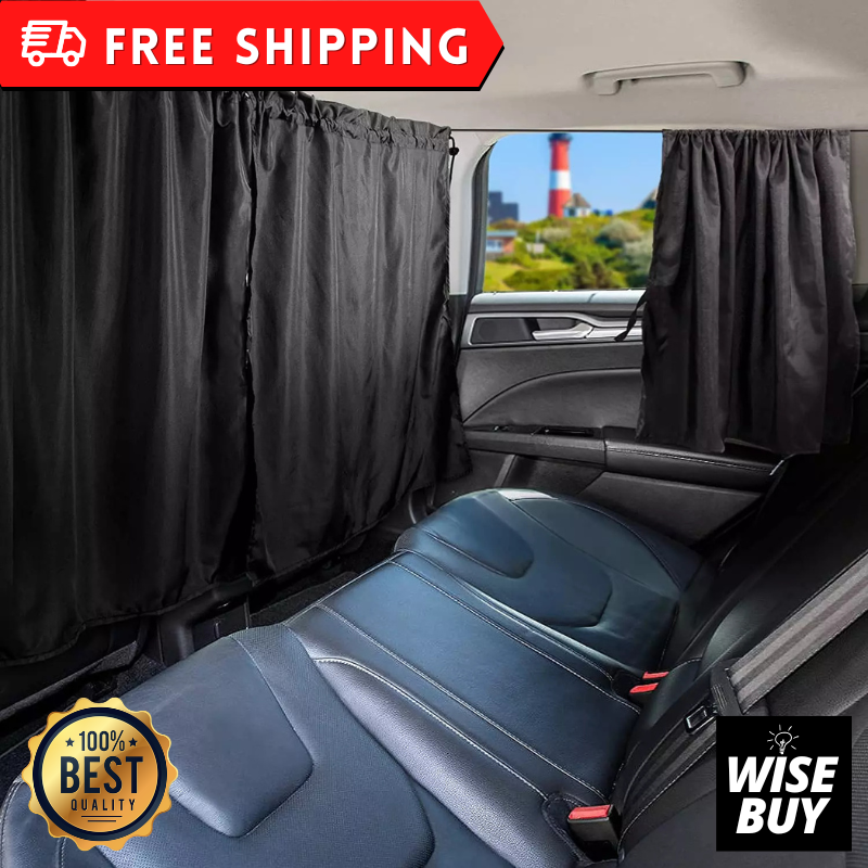 Bug Screen For Car Side Window Shade & Car Divider Curtain(3 Pack), Car Privacy Curtains Back Window For Travel Camping Sleeping Baby Feeding(Back Seat 2pcs Weathertech Sunshade