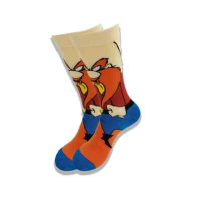 Yosemite Sam Themed Teen & Adult Multi Colored Character Socks