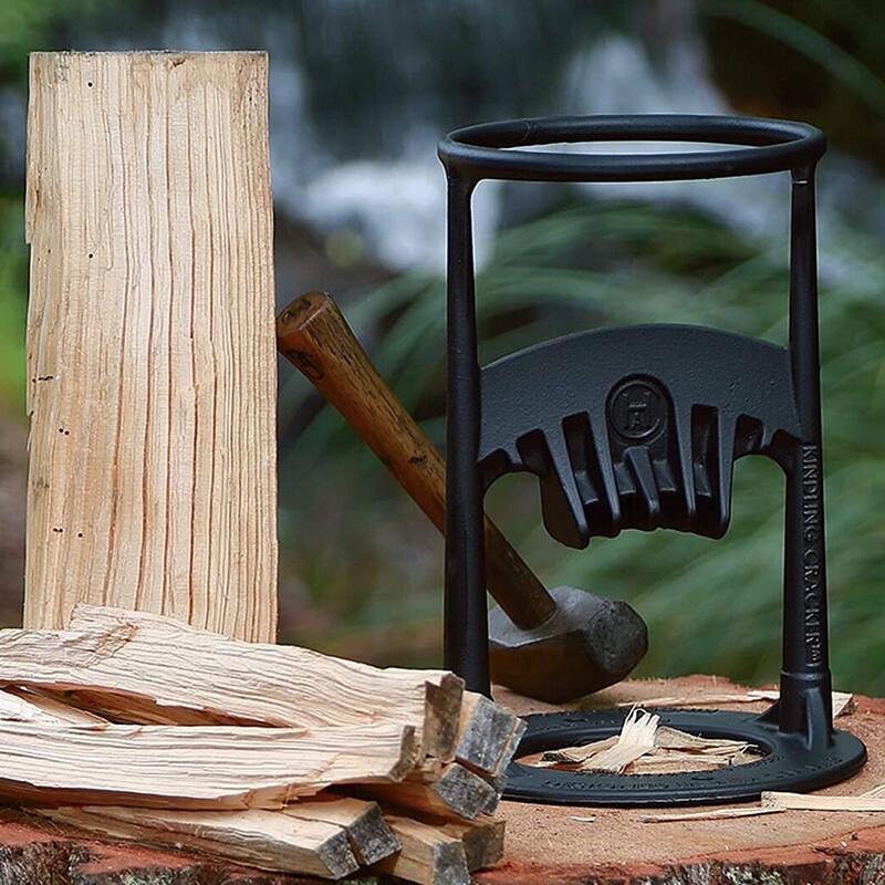 Firewood Kindling Splitter Racker Ornament Log Wood Cutter Christmas Home O