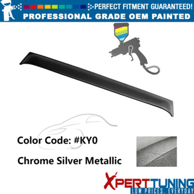 For 03-08 Nissan 350Z Coupe PP Painted #KY0 Chrome Silver Metallic Roof Spoiler