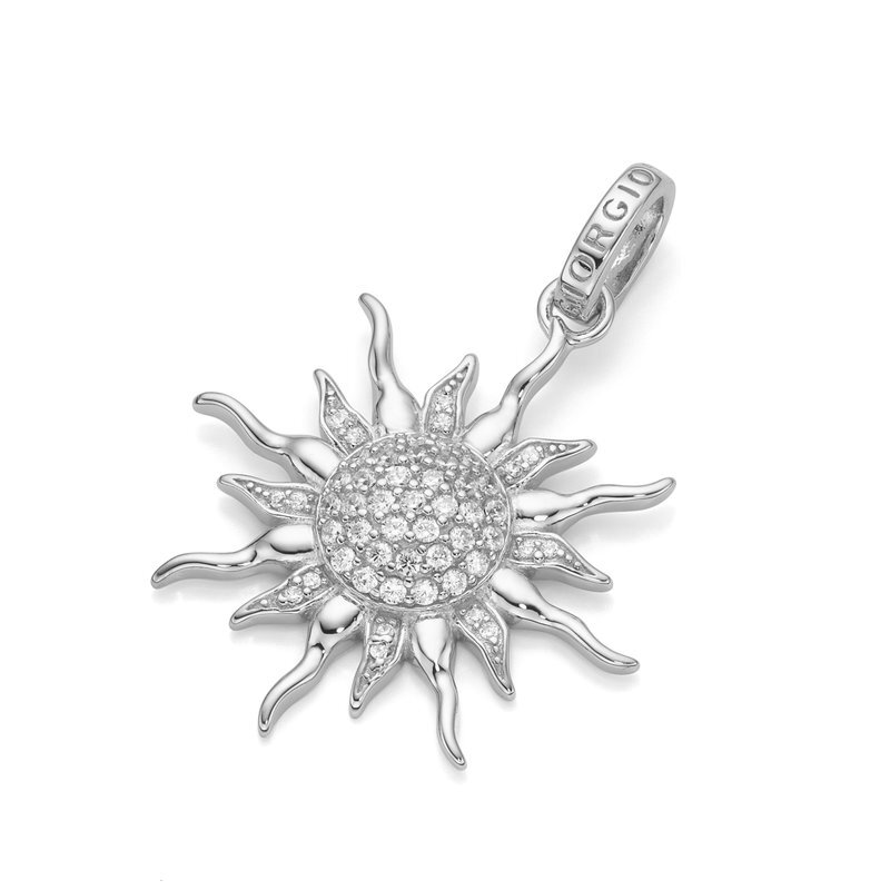 GIORGIO MARTELLO Anhänger Sonne 823499 Ø ca. 30mm Silber 925/- rhodiniert, glanz