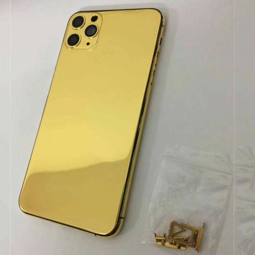Apple iPhone 12 Pro Max ゴールド ジャンク品＋カバー 24K Gold Plated Limited Edition Back Housing Cover For