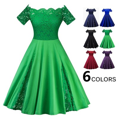 Kleider Kleid Schulterfrei Übergröße Übergröße Cocktail Sommer Slim Fit