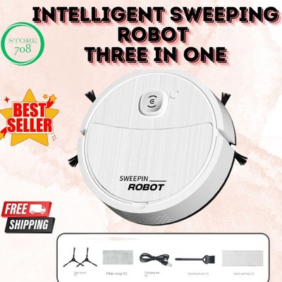 Smart Robot Vacuum Cleaner Sweep and Wet Mopping Floors Sweeping Cleaning 3/1