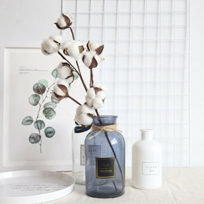 Girlanden 53cm Für Kränze Home Decor Natural Dried Cotton Stem Flowers