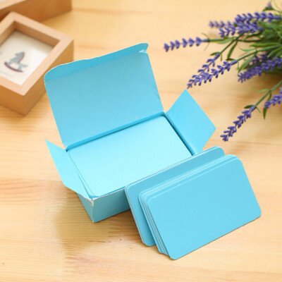 100Pcs Playing Card Blank Hard Paper Card Paper DIY Board Game Postcard Handm^D*