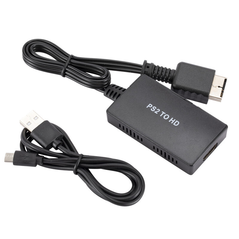 PS2 to HDMI Converter HD Video Adapter+3.5mm Audio Cable For PlayStation 2TP