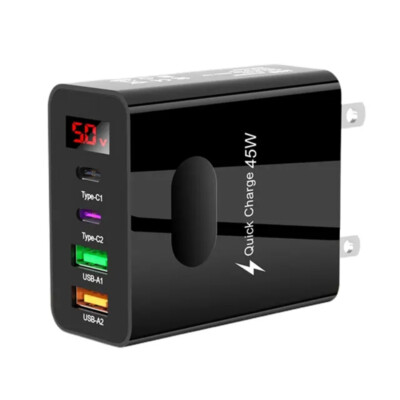 45W Type C USB-C Fast Wall Charger For Samsung S24 Plus S23 S22 S21 S20 Ultra