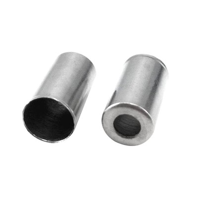 100x Bike Cable End Caps Brake Shifter Cover Housing Ferrules Silver Aluminum