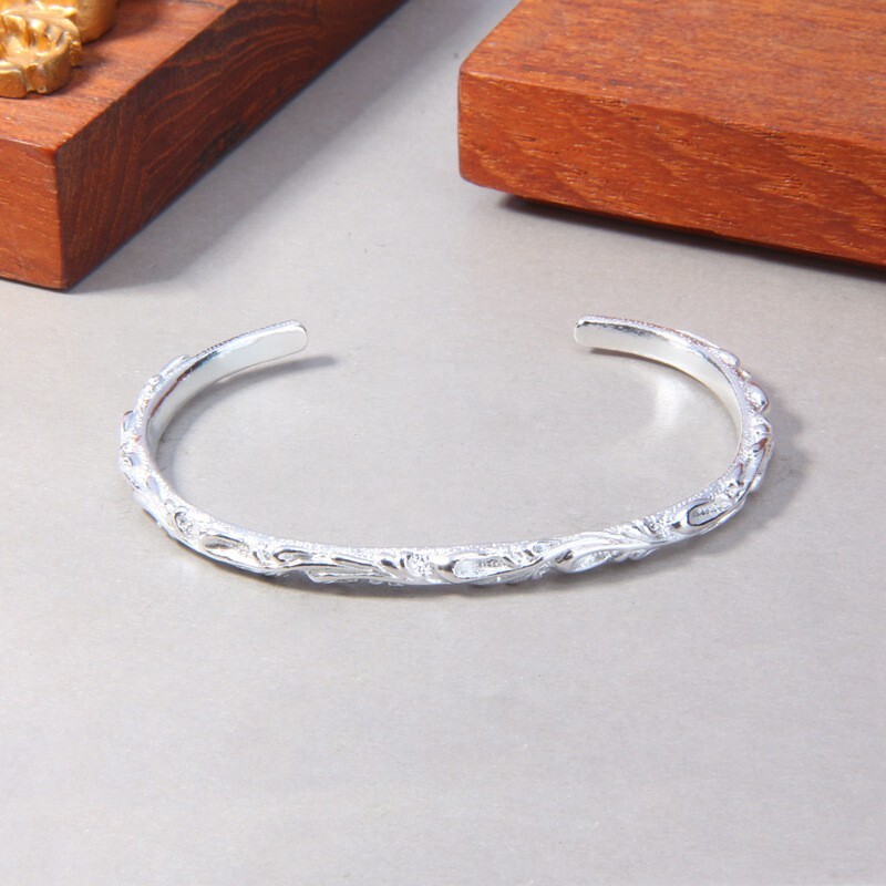 B37 Bracelet Bangle Leaf Arabesque Sterling Silver 925 | eBay