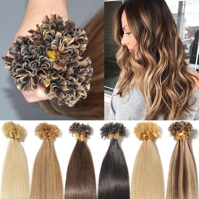 200s Indian Remy Human Hair Extensions Pre Bonded Nail U Keratin