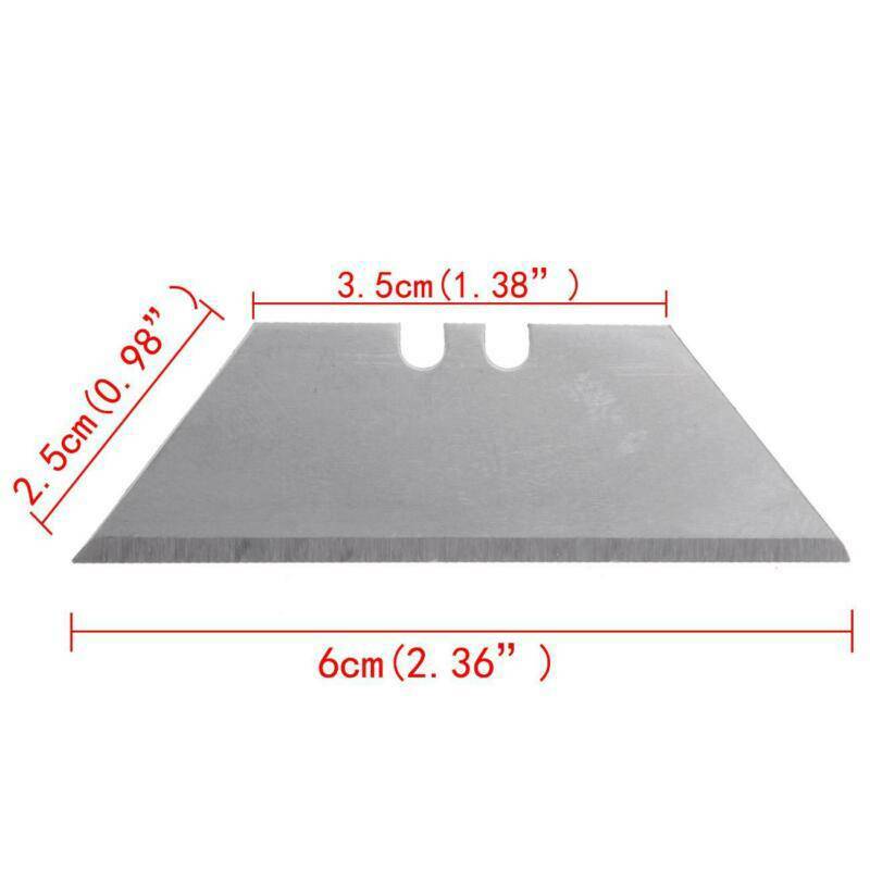 100Pack Replacement blades Set Steel Blades Standard Utility Knife Blades Cutter