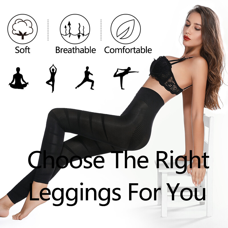 Anti Cellulite Compression Leggings Leg Shaper High Waist Black Pants Shapewear