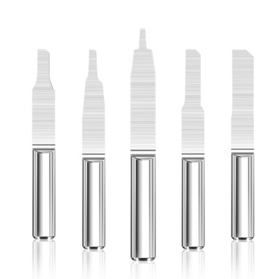 10Pcs Carbide Milling Cutter 1/8" Shank Straight Slot End Mill Tool Bit 1Flute