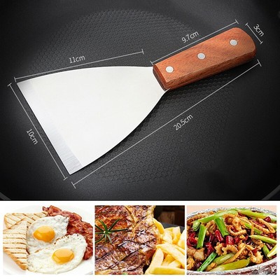 1xStainless Metall Spachtel Flach Hamburger Kuchen Pizza Grill Wender Werkzeug