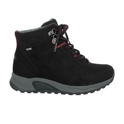 GABOR ROLLINGSOFT BOOTIE, NUBUK OIL (TEX), SCHWARZ/DKRED (MEL.), SCHNÜRUNG, WECHSELFUSS