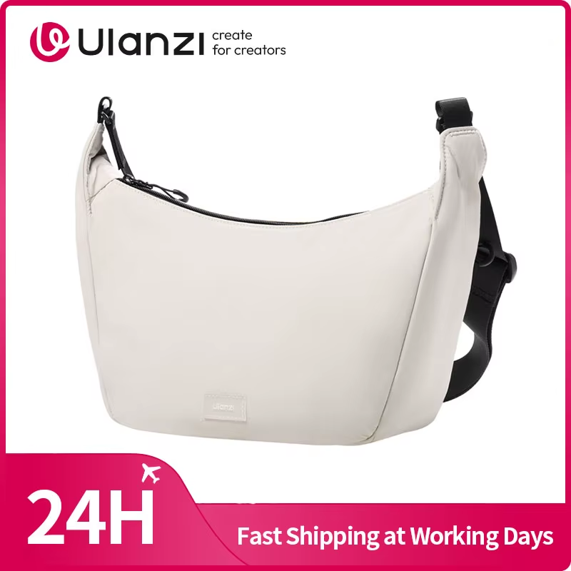 Lunar Sling Bag White/Black Crossbody Bag Travel Bag for Camera Smartphone Fill