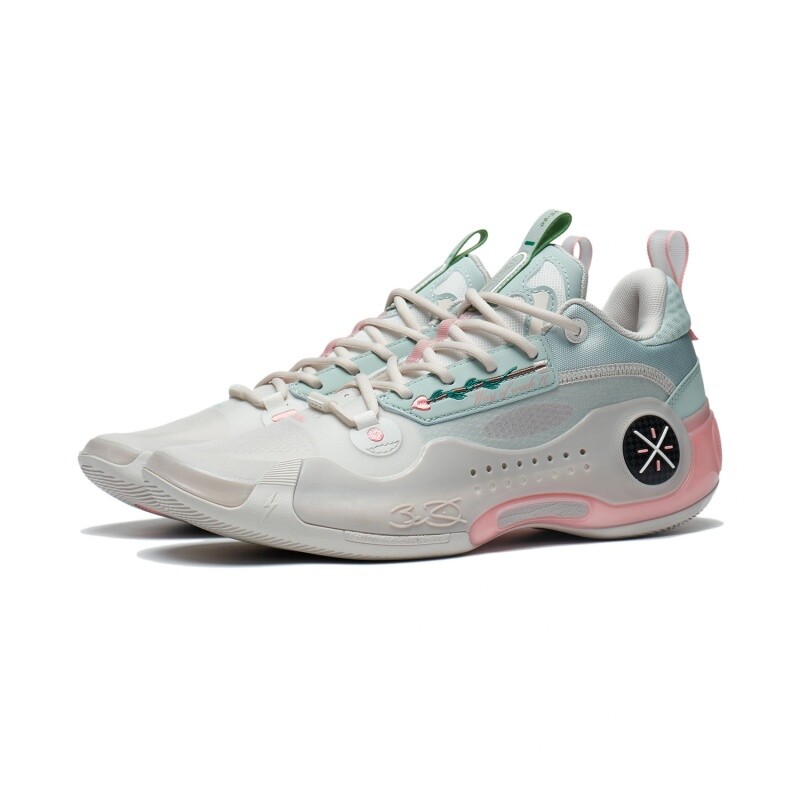 Pre-owned Li-ning Way Of Wade 10 ‘val Entine's Day' Men's Basketball Shoe Abas083-2 In White Gray
