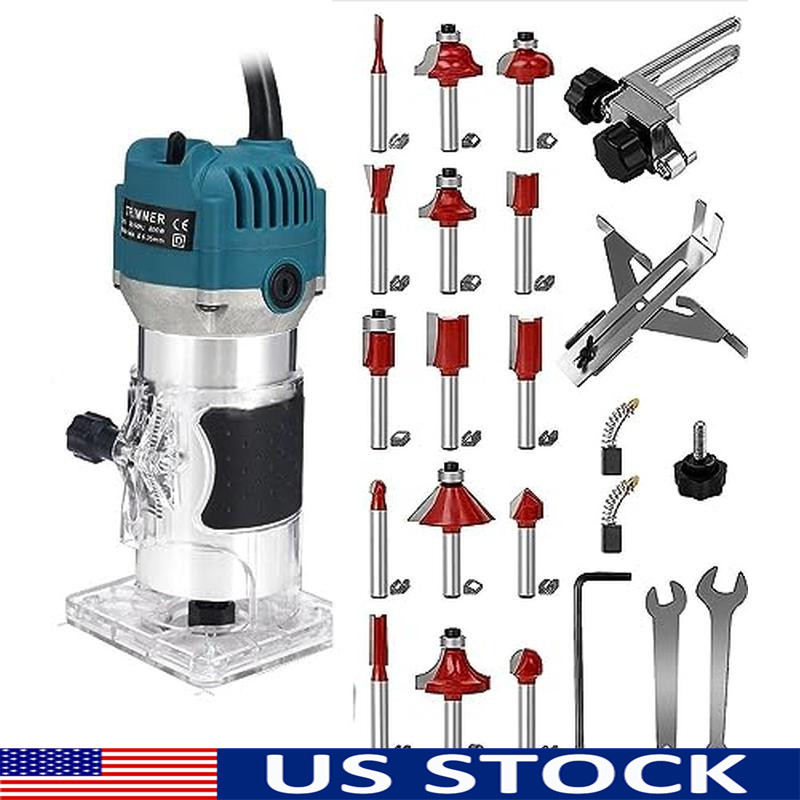 Router Tool 110V Electric Hand Trimmer Palm Router Wood Trim