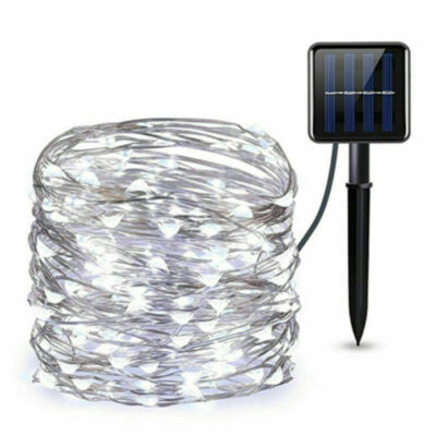 Outdoor Solar Fairy String Lights Copper Wire Waterproof Garden Decor 100/200LED