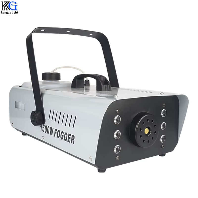 LED 1500W Fog Machine DJ Stage 1500W Smoke Machine RGB Wire And Remote Control K