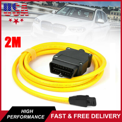 2M Enet OBD2 Cable Ethernet Connector F Seires Coding Cable OBD2 to RJ45 For BMW