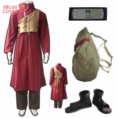 SBluuCosplay Adult Kids Gaara Cosplay Costume Red One Halloween Costume