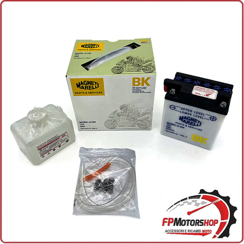 BATTERIA PER MOTO MARELLI MOB3L-A-SM YB3L-A 12V 3Ah HONDA XL R 250 350 500