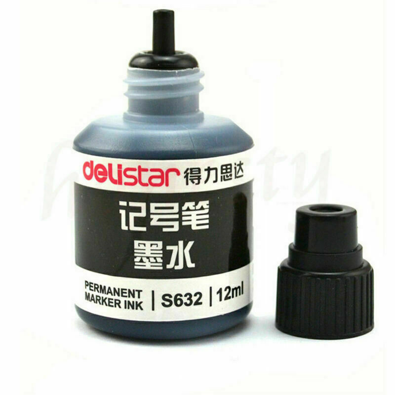 1pc S632 Permanent Marker Refill Ink For Marker Pen Black/Red/Blue Ink