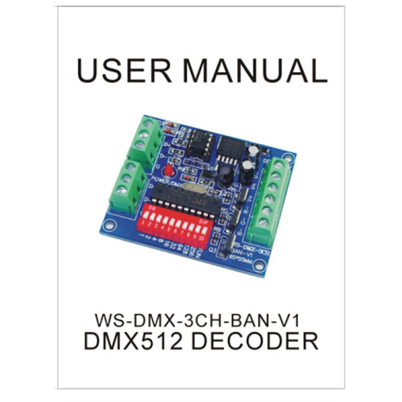 3CH Channel DMX512 Decoder 15A RGBW Controller LED Stage Dj lighting CMOS Output