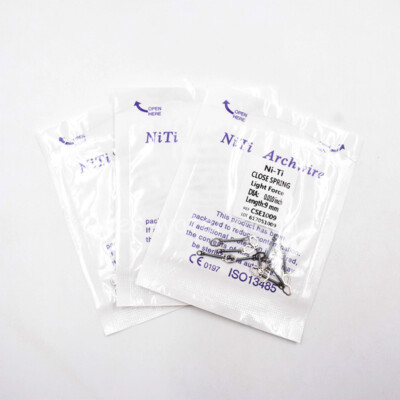 Dental Orthodontic NiTi Closed Coil Spring Eyelet Big-Small Hole Niti Alloy