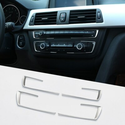 Matt Chrome Dashboard Console Cover Trim For BMW 3 4 Series F30 F32 F34 2013-18