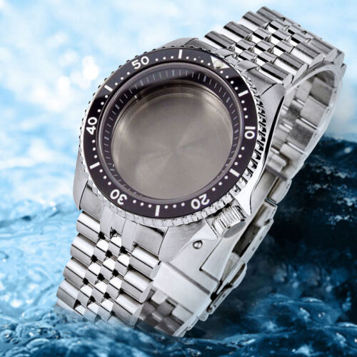 42mm Sapphire Glass Watch Case fit SKX 007 NH35 NH36 2824 200M Water Resistance