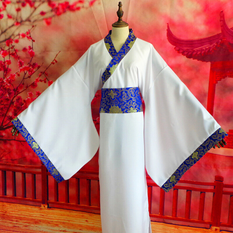 Men's Chinese Ancient Hanfu Asian Traditional Clothing Dress Robe Gown Tang