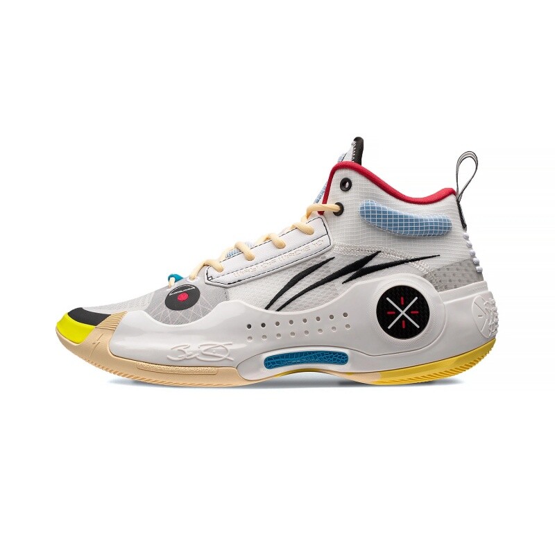 Pre-owned Li-ning Wade's Way Of Wade 10- Test R1 Men's Mid Top Basketball Shoes Abas115-6 In White