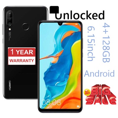 New Unlocked Huawei P30 lite 4+128GB  with Google Services Android(BLACK)