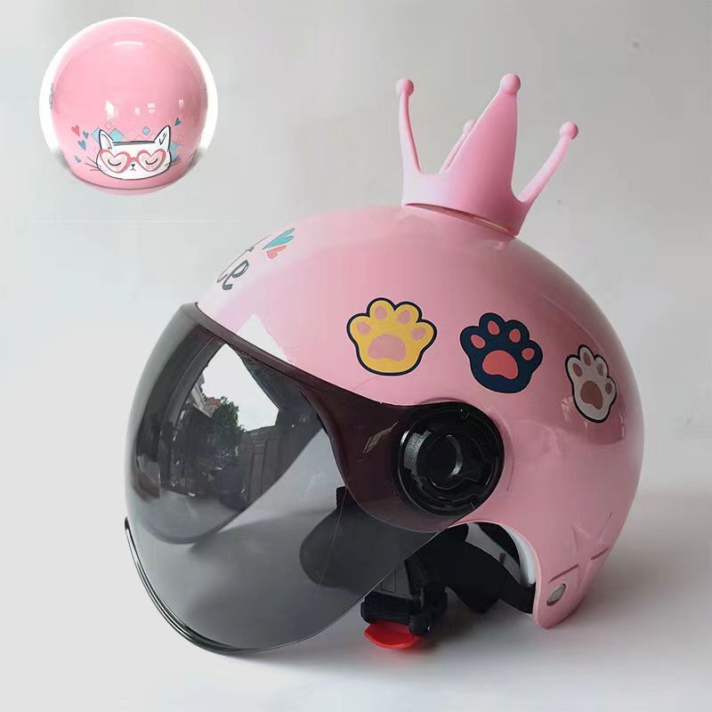 Kids Motorcycle Helmet Boys and Girls Four Seasons General Half Helmet Children