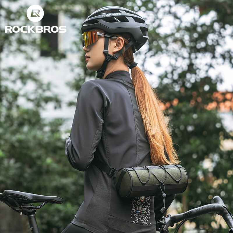 ROCKBROS Bike Handlebar Bag 2L Front Tube Bag Multifunctional Portable Bag