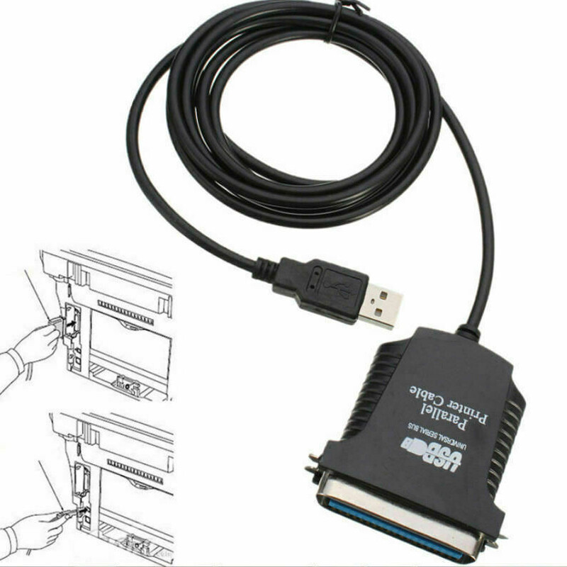 USB auf Parallel Adapter Drucker Kabel IEEE1284 Druckerkabel 36 Polig USB 2.0
