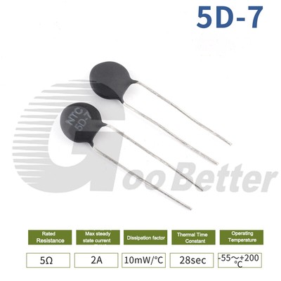 NTC/PTC Power Thermistor Inrush Current Limiter 3/5/8/10/16/20/47D-5/13/15/20/25