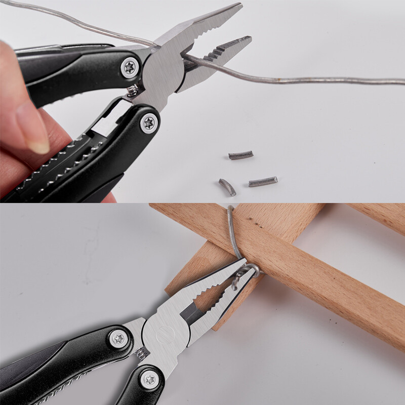 15-in-1 Multi Tool Plier Outdoor Survival Compact Folding Pocket Knife Multitool