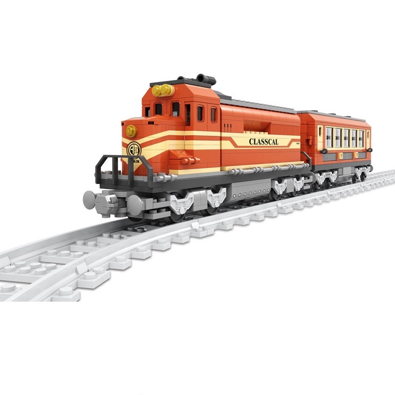 630pcs klassischer Zug Train Modell Bausteine Kinderspielzeug Geschenk Sets
