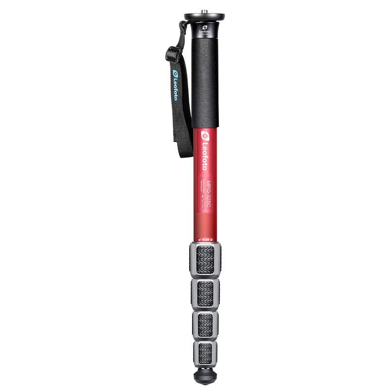 LEOFOTO MPQ-325C Carbon Fiber Monopod (Red) Water- and Sandproof