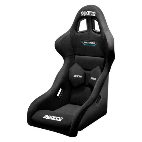 SPARCO BLACK PRO 2000 QRT BUCKET COMPETITION RACING SEAT FABRIC FIA