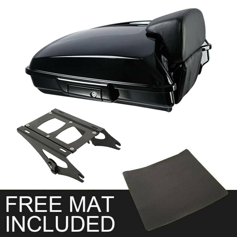 Black 5.5" Razor Pack Trunk Mount Rack Fit For Harley Tour P