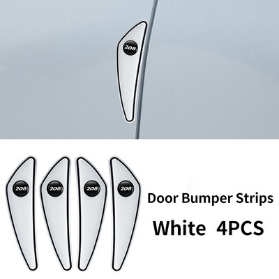 4x Car Door Edge Anti-Scratch Guard Bumper Protector Strip Fit For Peugeot-208